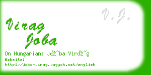 virag joba business card